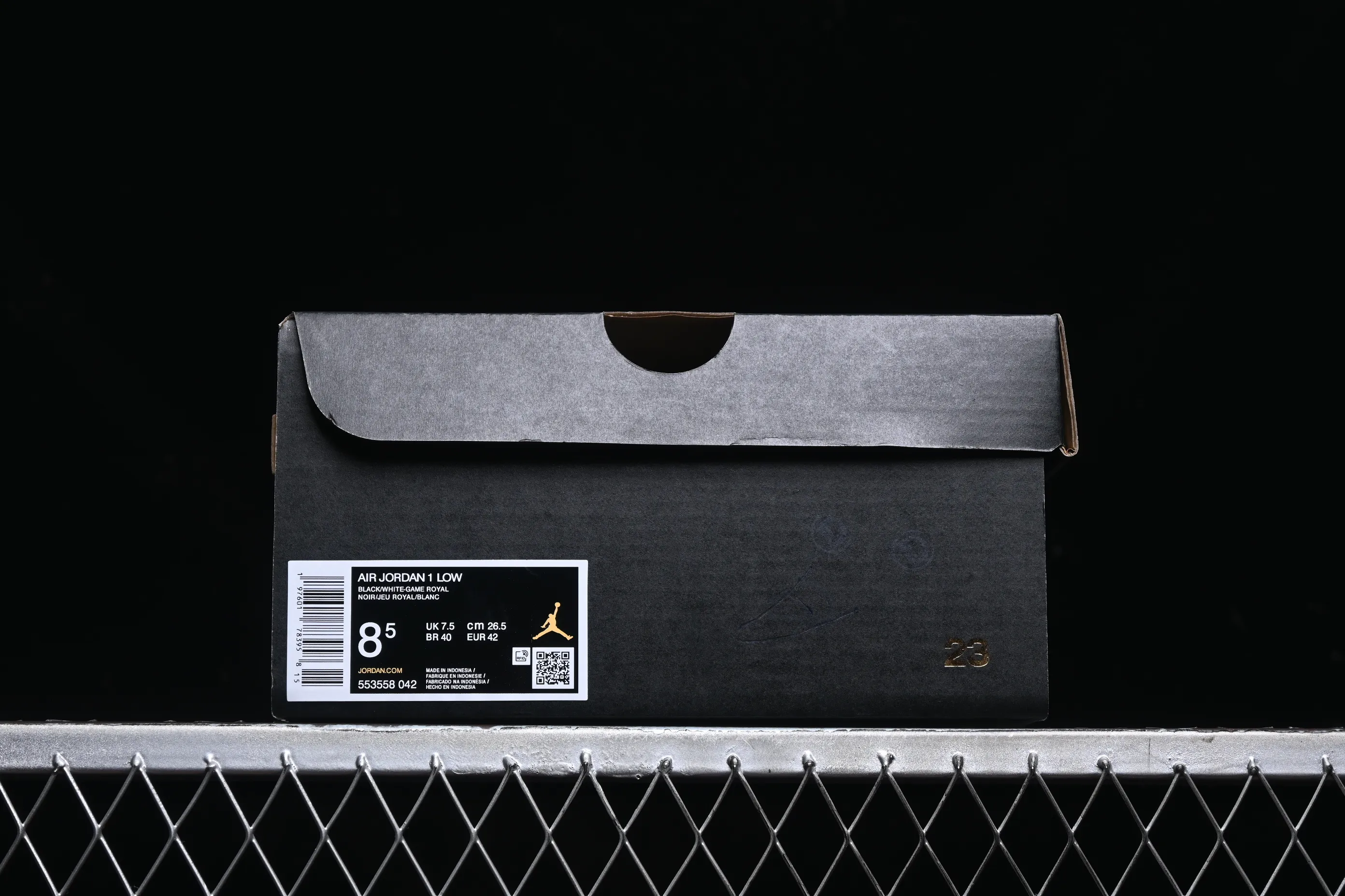 All categories Air Jordan Jordan series basketball shoes Air Jordan 1 Low G version pure original Air Jordan 1 Low AJ1 Joe 1 black and blue low-top retro basketball shoes 553558-042